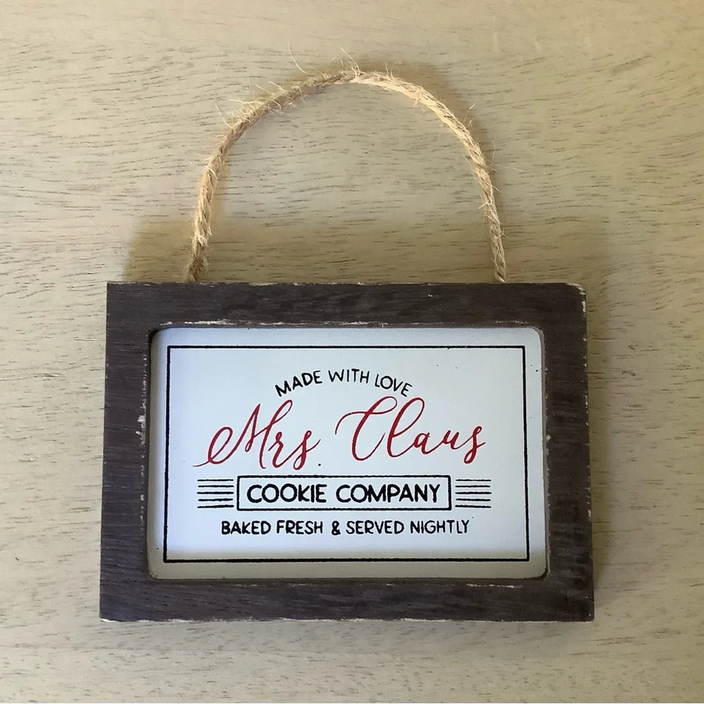 3 Target Bullseye Mrs Claus Cookie Co Ornaments